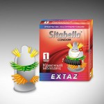 1262 - Презервативы Sitabella EXTAZ Красный молодец